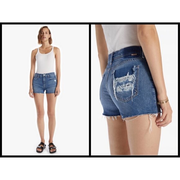 💕MOTHER SUPERIOR💕 The Dutchie Short Fray Jean Shorts ~ Cowboys Don't Cry 30 - Picture 1 of 13